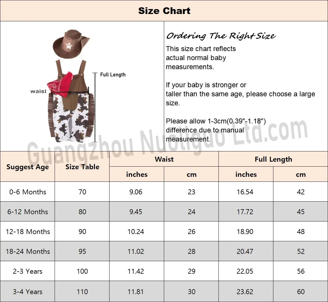 Baby Boy Clothes cowboy Costume Infant Toddler Cowboy Set 3Pcs Hat Scarf Romper  Birthday Holiday Cosplay Outfits