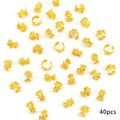 40Pcs Vine Leaf Shaped Alloy Hair Braid Ring Vintage Hair Pin For Dreadlock Women Girls summer Hair Accessories Loc Hair Jewelry