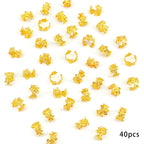 40Pcs Vine Leaf Shaped Alloy Hair Braid Ring Vintage Hair Pin For Dreadlock Women Girls summer Hair Accessories Loc Hair Jewelry