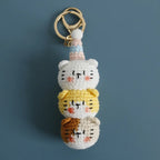 Exquisite Kitten Crochet Keychain Cute Cat Bag Charm