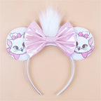 Sequin Mouse Ears Bow Headband for Women & Girls