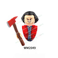 WM6075 WM6101 WM6102 Horror Movie Action Figure Building Blocks Halloween Series Character Accessories Model Brick Toys For Kids