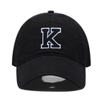 Initial Letter Embroidery Baseball Cap for Casual Sport Style