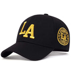 Unisex LA Embroidery Snapback Baseball Cap for Casual Outdoor Style
