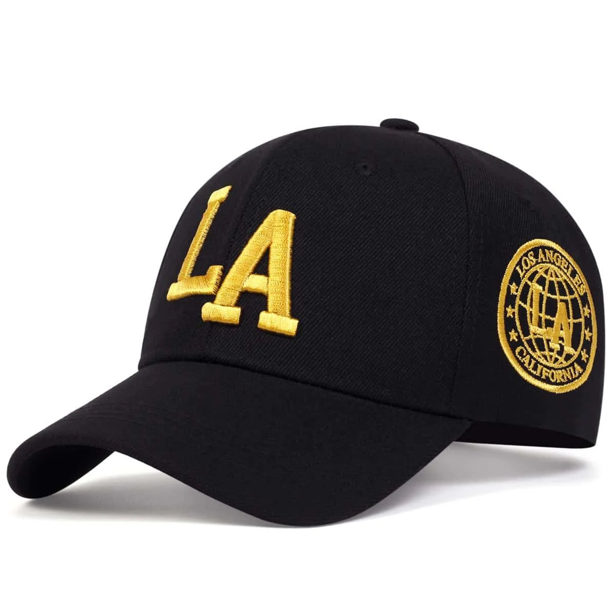 Unisex LA Embroidery Snapback Baseball Cap for Casual Outdoor Style