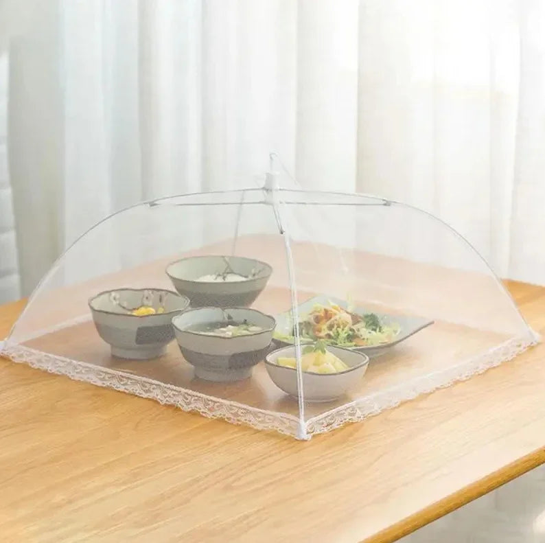 Foldable Pop-Up Food Mesh Cover – Reusable Fly & Insect Protection Food Tent
