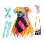 Girls Spooky Skeleton Ghost Sally Bride Dress Kids 2026 Halloween Carnival Party Character Cosplay Before Christmas Costume