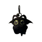 Cute Cartoon Black Cat Plush Keychain Kawaii Bag Charm