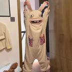 Raving Rabbids Cosplay Onesie Anime Peripheral Flannel Jumpsuit Adult Kids Halloween Carnival Costume Homewear Sleepwear Gift