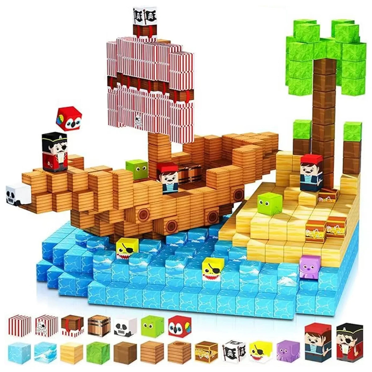 Sensory Montessori Magnetic Stacking Cubes
