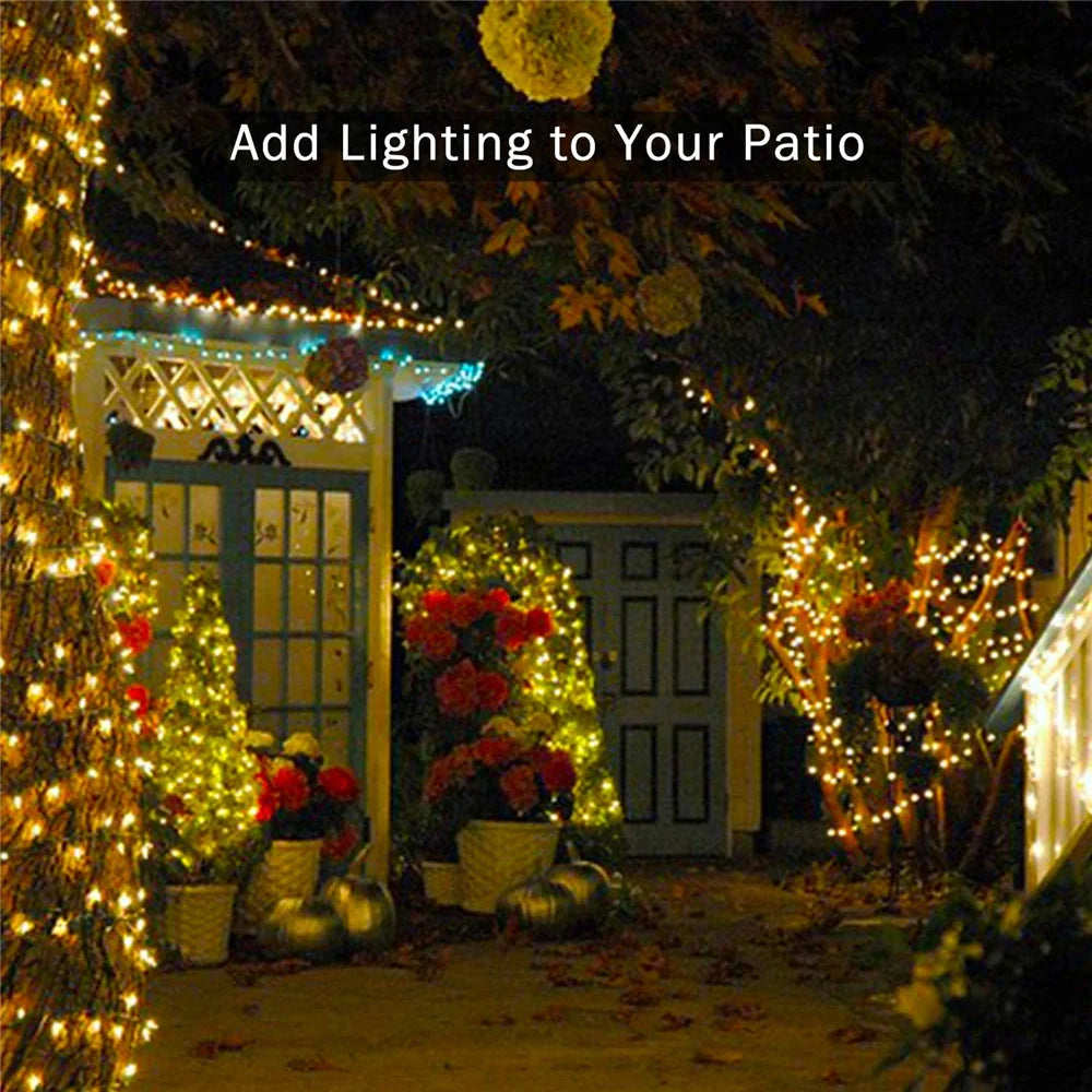 Christmas Lights 5M 10M 20M 30M 50M 100M Led String Fairy Light 8 Modes Christmas Lights For Wedding Party Holiday Lights