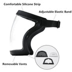 Transparent Kitchen Face Shield Anti-Fog Protective Visor for Cooking