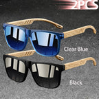 Vintage Square Polarized UV400 Sunglasses for Men & Women