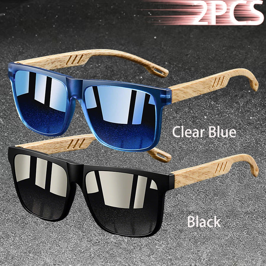 Vintage Square Polarized UV400 Sunglasses for Men & Women