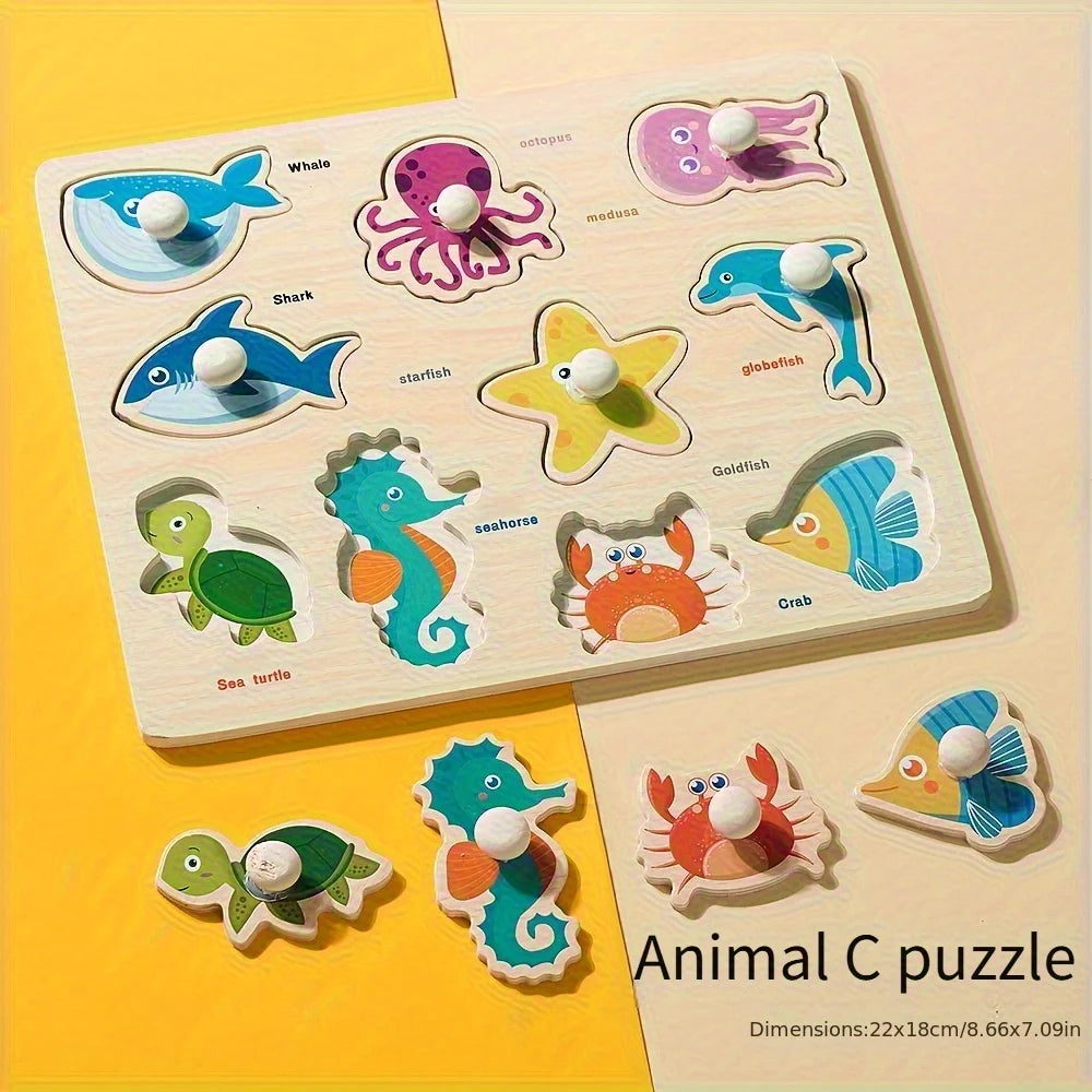 Montessori Geometry Shape Matching Puzzle Board