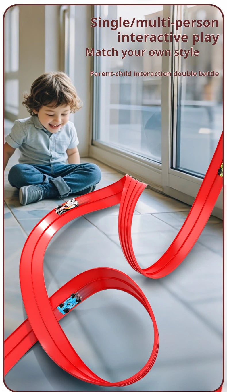 Flexible DIY Race Track Mini Car Playset