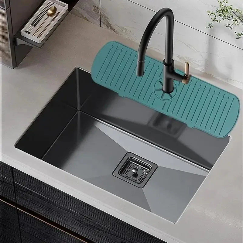 Silicone Faucet Splash Guard – Sink Drain Pad & Countertop Protector