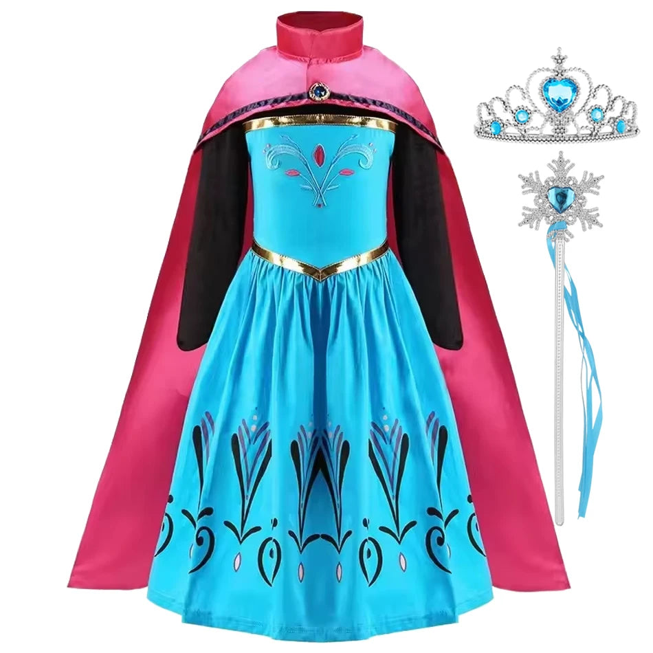 Girl Vestidos Costume Kid Dress Halloween Cosplay Children Birthday Carnival Party Dress Up 2-10 Year