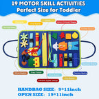 Montessori Toddler Busy Board Activity Book for Fine Motor Skills Learning