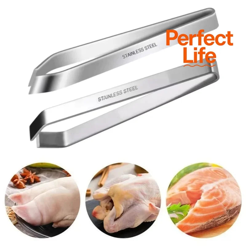 430 Stainless Steel Fish Bone Tweezers – Precision Fish Bone Remover