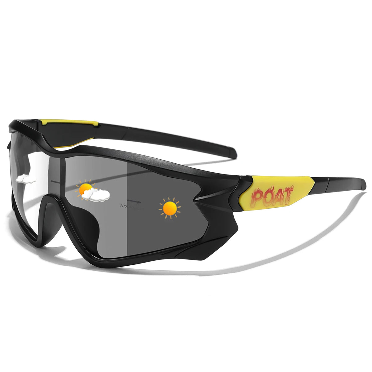 Photochromic UV400 Motorcycle Sports Sunglasses for Men & Women
