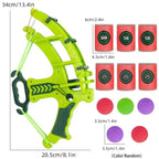Slingshot Target Sticky Ball Bow Target Montessori Educational Toy Arrow Set Throw Sport Outdoor Fidget Game