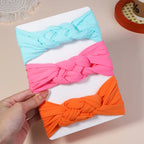 3PCS Cable Knit Elastic Baby Girl Headbands Set