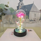 Rose Light Beautiful Realistic Looking Night Light Rose Eternal Flower Party Supplies LED Simulation Rose Flower Valentine's Day