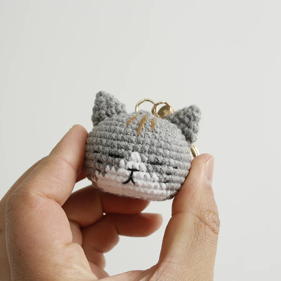 Exquisite Kitten Crochet Keychain Cute Cat Bag Charm