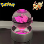 Pokémon 3D Crystal Poké Ball LED Night Light Collectible Figure