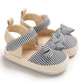 Summer Girl Baby Casual Sandals Soft Sole Comfortable Lightweight Walking Shoes Bow Canvas Baby Shoes