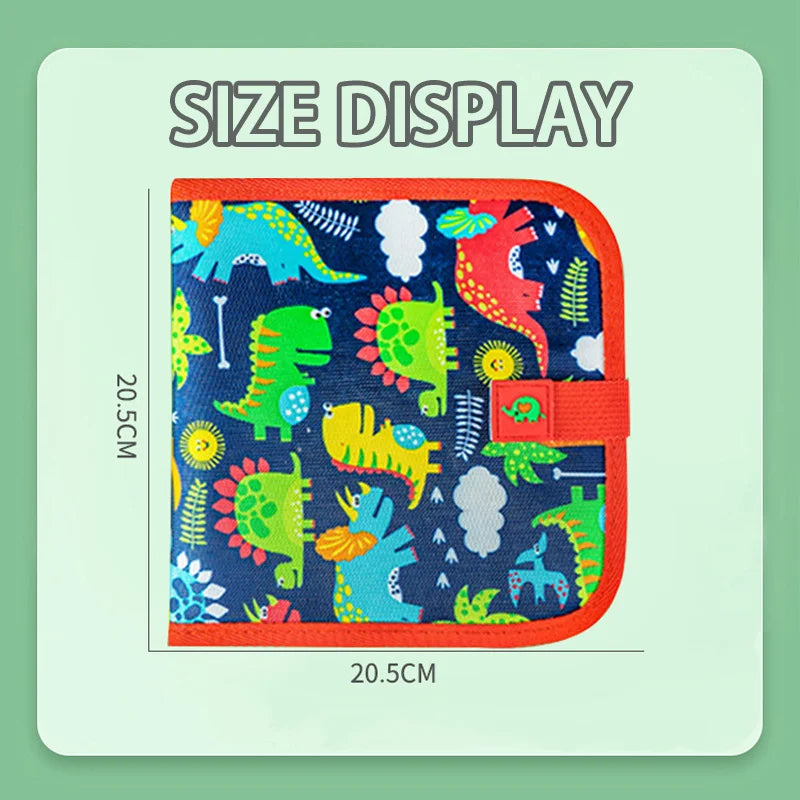Erasable Reusable Doodle Book Drawing Pad with 12 Watercolor Pens