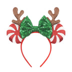 Sequin Mouse Ears Bow Headband for Women & Girls