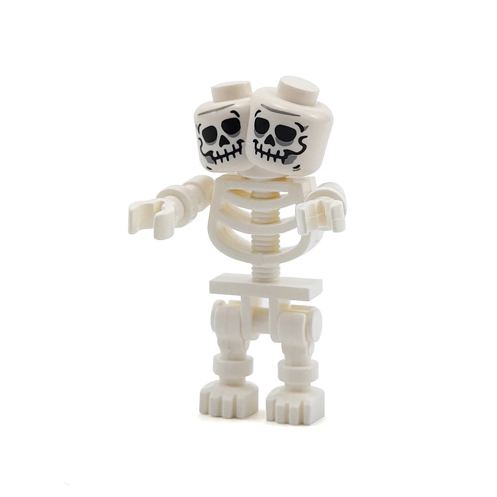MOC Halloween Skeleton Army Mini Doll Building Blocks DIY Assembled Building Blocks Character Doll Skeleton Horse Ornaments Toy