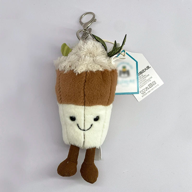 Cute Animal Plush Keychain Soft Bag Charm Collection
