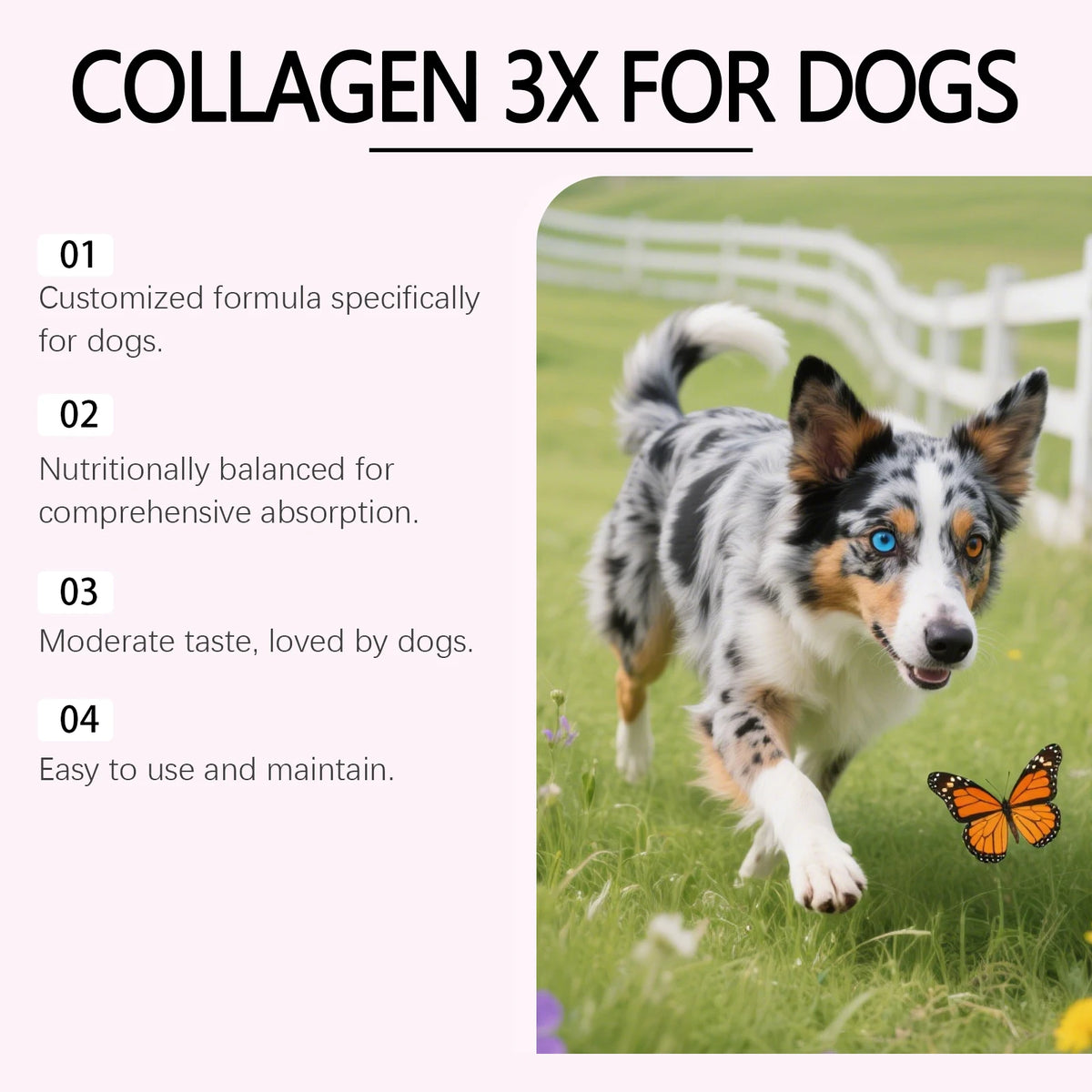 Dog Liquid Collagen Drops Intestine Repair Improve Digestive System Health Nourish Skin Coat Dogs Dietary Nutrition Care Agent