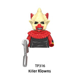 Blind box TP1040 WM6205 KF6173 KF6175 Killer Klowns Mini Figure Classic Horror Thriller Movie Building Block Model Doll Toy Gift