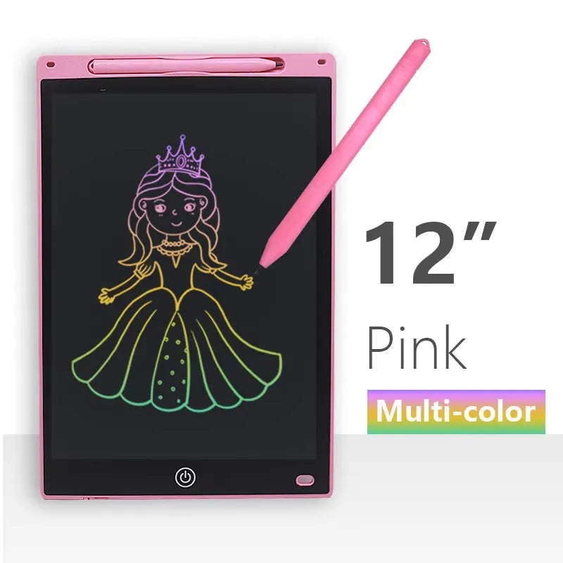LCD Writing Tablet for Kids – 12 Inch Reusable Drawing Board