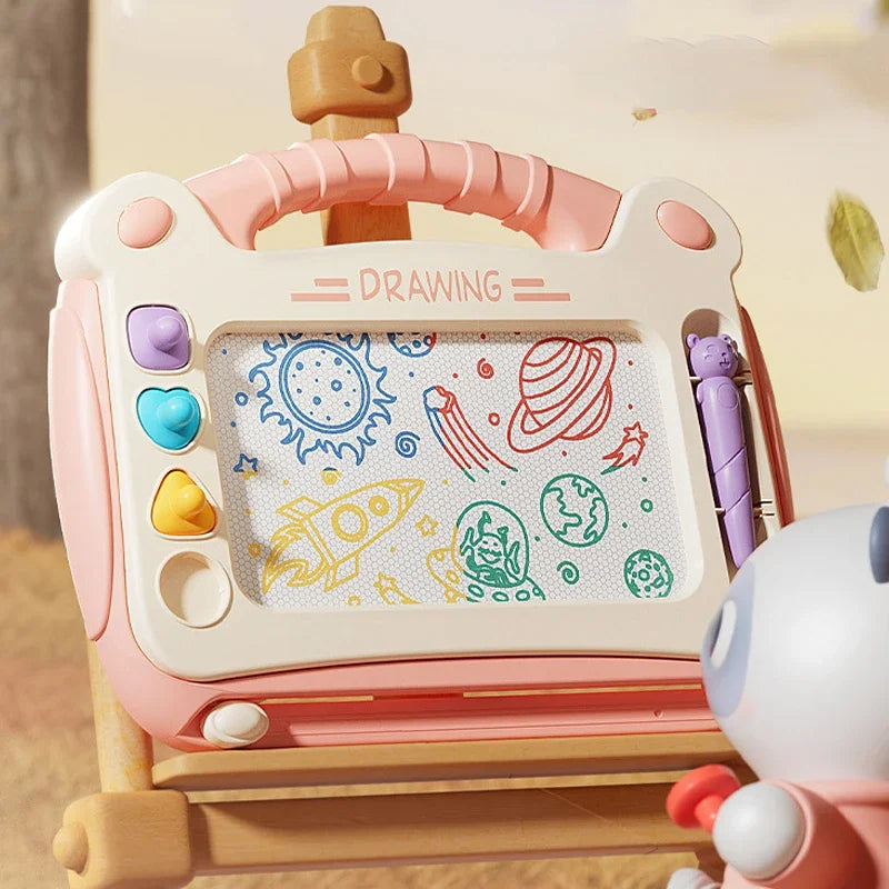 Cartoon Magnetic Drawing Board Montessori Writing Toy for Kids