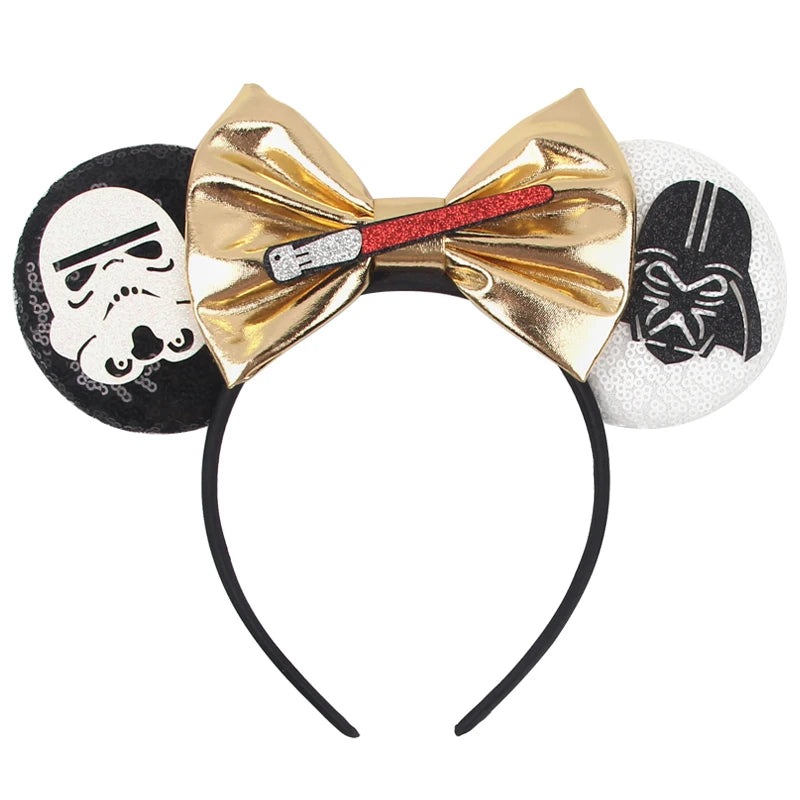 Sequin Mouse Ears Bow Headband for Women & Girls