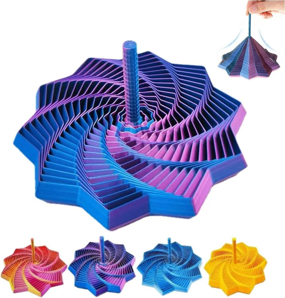 3D Printed Fidget Star Spinner – Sensory Stress Relief Toy