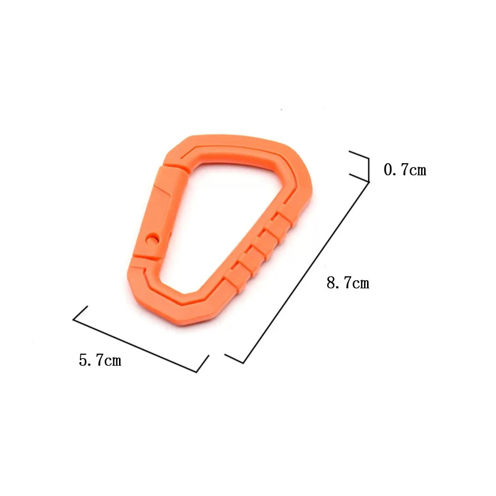 Tactical MOLLE Carabiner Clip EDC Keychain for Camping Gear