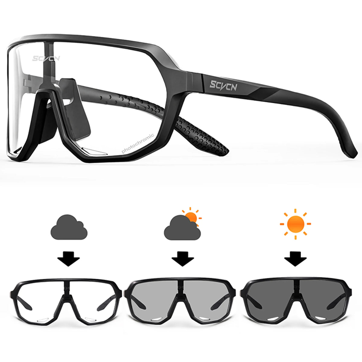 SCVCN UV400 Sports Cycling Sunglasses for Men & Women
