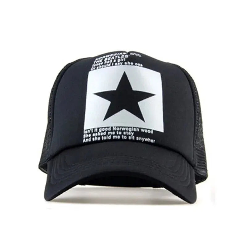 Fashion Mesh Snapback Baseball Cap for Casual Outdoor Comfort