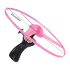 1PCS Luminous Flying Disc Propeller Toys LED Lighting Pull String Flying UFO Toy Spinning Top Outdoor Game Sports Toy Gift
