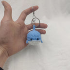 Cute Bear Couple Crochet Keychain Set Mini Animal Doll Charm
