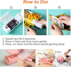 Portable Handheld Bag Sealer – Mini Heat Sealer for Plastic Snack Bags