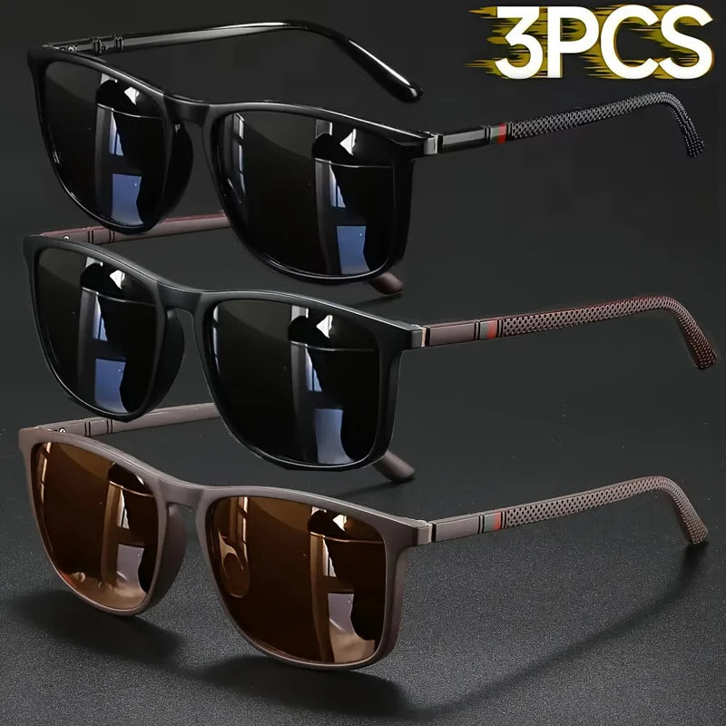 Luxury Vintage Square Polarized UV400 Sunglasses for Men & Women