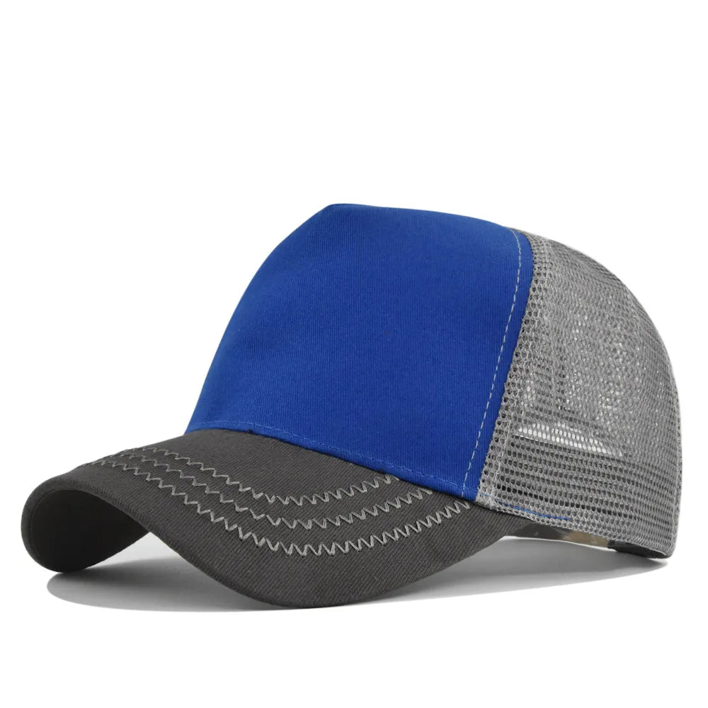Custom Logo 5 Panel Mesh Baseball Cap for Outdoor Branding