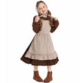 Pilgrim Costume Colonial Farm Village Girl Costumes Pioneer Prairie Dress 2-4Y 4-10Y 10-16Y Tween Teens